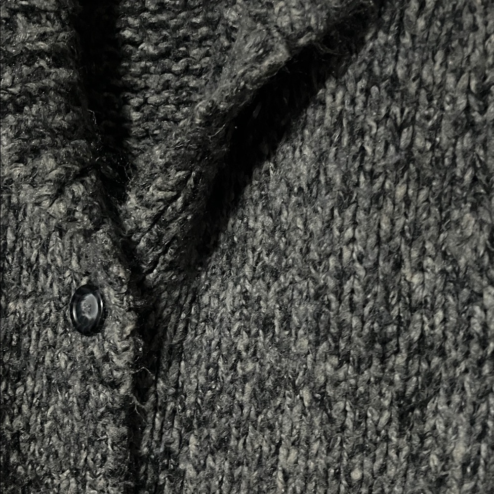 RW&CO. Gray Knit Cardigan Sweater wool blend - Picture 5 of 7